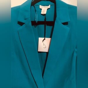 Happily Grey Chic Teal Women's Blazer, Small, 89% Polyester, 11 Elastane.